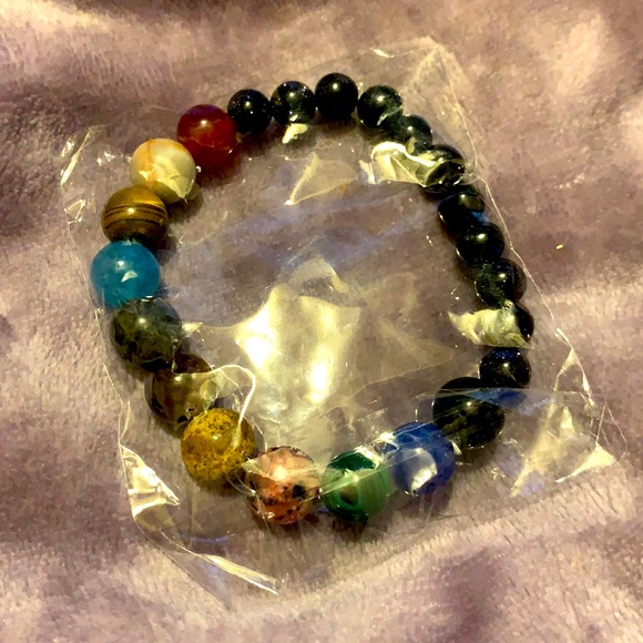 🧿SOLD‼️🧿NWT 11 Natural Stone &Bluestone Bracelet - Picture 4 of 8